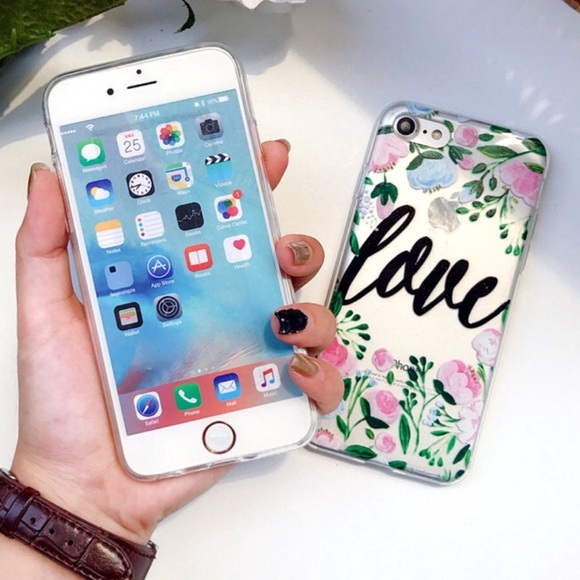 NEW iPhone 7+/8+ Floral Love Soft Case - Picture 2 of 3
